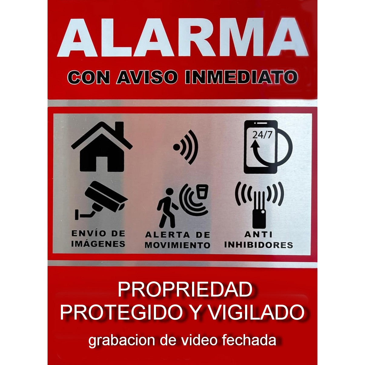 SMART HOME ALARM basic kit consists of - concealed security camera - water leak detector - combined smoke and carbon monoxide detector,warning sign